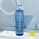 Instinct Blue – Botella Agua 750ml con Pajita | Motivacional | Niñas Deporte y Viaje