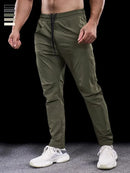 Pantalones deportivos para hombre, ropa de entrenamiento para correr, gruesa, microelástica, secado rápido, otoño, 2024