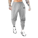 Pantalones deportivos de culturismo para hombre, pantalón de entrenamiento informal, cintura elástica, ultrafino, secado rápido, cintura alta, largo, suelto