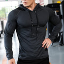 Instinct Blue – Camiseta Deportiva Hombre Manga Larga | Running y Fitness | Transpirable
