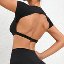 Instinct Blue – Top Deportivo Mujer | Espalda Abierta | Yoga y Gym