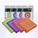 Toallas de refrigeración de 4 piezas (35,4x11,8 pulgadas), toalla deportiva suave y transpirable para exteriores, gimnasio, Yoga, ejercicio, Camping, Fitness, Runni