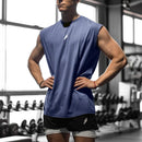 Camiseta deportiva sin mangas para hombre, chaleco de secado rápido, transpirable, holgada, para entrenamiento, Verano