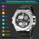 Reloj Deportivo para Hombres Estudiantes, Multifunción, Luminoso, con Alarma, Resistente al Agua, Reloj Digital LED para Hombre, Reloj de Pulsera Electrónico Deportivo