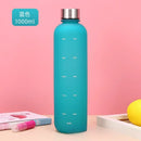 Instinct Blue – Botella Agua 1L con Marcador de Tiempo | BPA Free | Deporte y Viaje