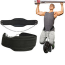 Cinturón de inmersión para levantamiento de pesas, cinturón de gimnasio de neopreno con cadena para Fitness, culturismo, entrenamiento de fuerza, correa de cintura de carga