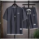 Ropa Masculina de Moda Verano, Ropa Deportiva de Baloncesto Transpirable, Camiseta de Manga Corta y Pantalones Cortos para Correr