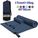 Toalla deportiva de secado rápido 40x80CM azul gris verde naranja natación gimnasio Fitness Camping correr playa toallita toallas