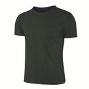 Camiseta deportiva de cuello redondo de secado rápido, camisetas de gimnasio, camiseta de entrenamiento para correr, ropa deportiva transpirable para hombre, servicio de clase