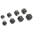 Instinct Blue – Mancuernas Hexagonales Goma | 1-50kg | Alta Calidad Musculación