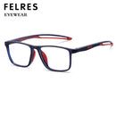 Gafas deportivas cuadradas para hombre y mujer, lentes de lectura con luz azul, graduadas, ópticas, enfoque único, presbicia, + 4,75