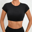Instinct Blue – Top Deportivo Mujer | Espalda Abierta | Yoga y Gym