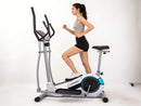 Máquina Elíptica Magnética, Equipo de Fitness Silencioso para el Hogar, para Cardio y Pérdida de Peso