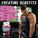 Instinct Blue – Creatina Monohidrato Gummies | Energía y Masa Muscular | Bienestar Mental