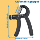 Entrenador de mano de 5-60KG, gimnasio, entrenamiento físico, ejercitador de agarre de mano, muñeca, antebrazo, fuerza, brazo pesado ajustable, expansor de potencia carpiana