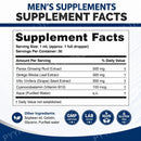 Suplementos en Gotas para Hombres con Panax Ginseng, Ginkgo Biloba, Semilla de Uva y Vitamina B12 para Energía y Vitalidad Diaria, 30 ML