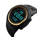 Reloj deportivo Digital para hombre, cronómetro luminoso informal resistente al agua, alarma, reloj militar Simple para correr, escalar y pescar