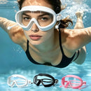 Gafas de Natación de Marco Grande para Hombre y Mujer, HD, Gran Angular, Antivaho, Anti-Ultravioleta, Silicona Suave