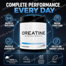 Instinct Blue – Creatina Monohidrato Polvo 300g | Sin Sabor | Vegana Masa Muscular