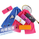 Toalla más larga de algodón puro M Sport-toallitas para correr y gimnasio, toallas absorbentes para el sudor, con monograma