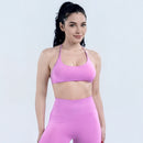 Instinct Blue – Sujetador Deportivo Mujer Yoga | Espalda Abierta | Alta Sujeción