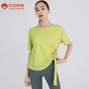 Instinct Blue – Blusa Deportiva Mujer | Manga Corta | Fitness y Entrenamiento