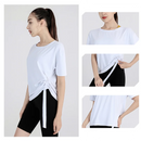 Instinct Blue – Blusa Deportiva Mujer | Manga Corta | Fitness y Entrenamiento