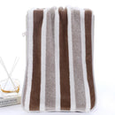 Toalla facial a rayas, absorbente y de secado rápido, súper suave, agradable para la piel, para el baño del hogar, 35x75cm, 1 Uds.