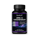 Suplemento de zinc + magnesio, huesos fuertes, dientes, corazón, nervios, mejora la inmunidad, apoya la densidad ósea y la salud muscular