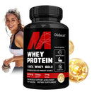 Concentrado de proteínas de suero Didacat, con proteínas de 5000 mg, sin gluten y sin OGM, aumenta la inmunidad y apoya la recuperación post-exercice