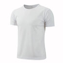 Camiseta deportiva de cuello redondo de secado rápido, camisetas de gimnasio, camiseta de entrenamiento para correr, ropa deportiva transpirable para hombre, servicio de clase