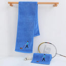 Toalla más larga de algodón puro M Sport-toallitas para correr y gimnasio, toallas absorbentes para el sudor, con monograma