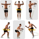 Banda elástica de resistencia para botín de Fitness, 300lb, entrenamiento para entrenamiento en casa, ejercicio, deporte, gimnasio, conjunto de arnés con mancuernas, equipo expansor