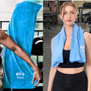 Toalla de gimnasio Toalla deportiva de microfibra para hombres y mujeres, toalla súper suave y de secado rápido, para tenis, yoga, ciclismo, natación