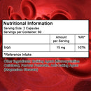 Suplemento hematopoyético de hierro para mujeres, ansiedad nutricional, niveles de hierro, inmunidad, sangre, ayuda al equilibrio de la hemoglobina