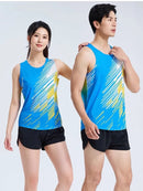 Chaleco de Running de Secado Rápido para Maratón, Ropa Deportiva para Hombre y Mujer, Traje de Entrenamiento de Fibra de Poli...