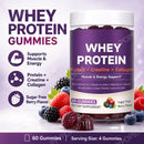 Instinct Blue – Gummies Proteína Whey + Creatina + Colágeno | 12g | Sin Azúcar 60 Uds