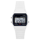 Relojes Deportivos LED Digitales para Hombres, Mujeres y Niños, Reloj Electrónico Infantil con Esfera Cuadrada Pequeña, Correa de Silicona Informal, Reloj para Hombre