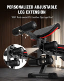 Banco de Pesas Ajustable, Bench1000 MAX, Banco de Ejercicios de Alta Resistencia con Extensión de Piernas y Almohadilla Preacher para Gimnasio en Casa, Personalizable