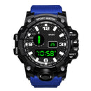 Reloj deportivo para hombre, relojes digitales LED, reloj militar multifunción, Esfera Grande, reloj electrónico de Fitness resistente al agua para hombre