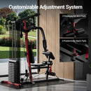 Gimnasio Multifuncional para el Hogar con Pila de Pesas de 160 LB, Estación de Entrenamiento de Fuerza para Todo el Cuerpo, Personalizable