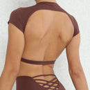 Instinct Blue – Top Deportivo Mujer | Espalda Abierta | Yoga y Gym