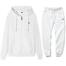 Sudaderas Clásicas y Pantalones Deportivos para Hombre para Otoño e Invierno, Ideales para Fitness Informal, Conjuntos Deportivos Cálidos y Casuales en A