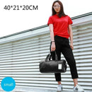 Instinct Blue – Bolsa Gym Cuero Hombre Mujer | Seco y Húmedo | Yoga y Fitness Viaje