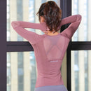 Instinct Blue – Camiseta Deportiva Mujer | Manga Larga/Corta | Yoga y Fitness