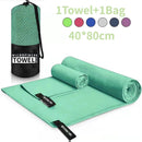 Toalla deportiva de secado rápido 40x80CM azul gris verde naranja natación gimnasio Fitness Camping correr playa toallita toallas