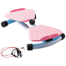 Instinct Blue – Tabla Giratoria Cintura con Bandas | Stepper Silencioso | Fitness Casa