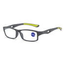 Gafas de lectura deportivas ultraligeras para hombre y mujer, lentes ópticas para presbicia, antiluz azul, visión lejana, dioptrías + 100 + 400
