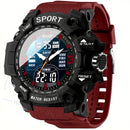 Relojes deportivos para hombre y mujer, manecillas tácticas, esfera grande, temporizador iluminado, despertador