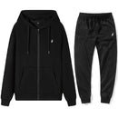 Sudaderas Clásicas y Pantalones Deportivos para Hombre para Otoño e Invierno, Ideales para Fitness Informal, Conjuntos Deportivos Cálidos y Casuales en A